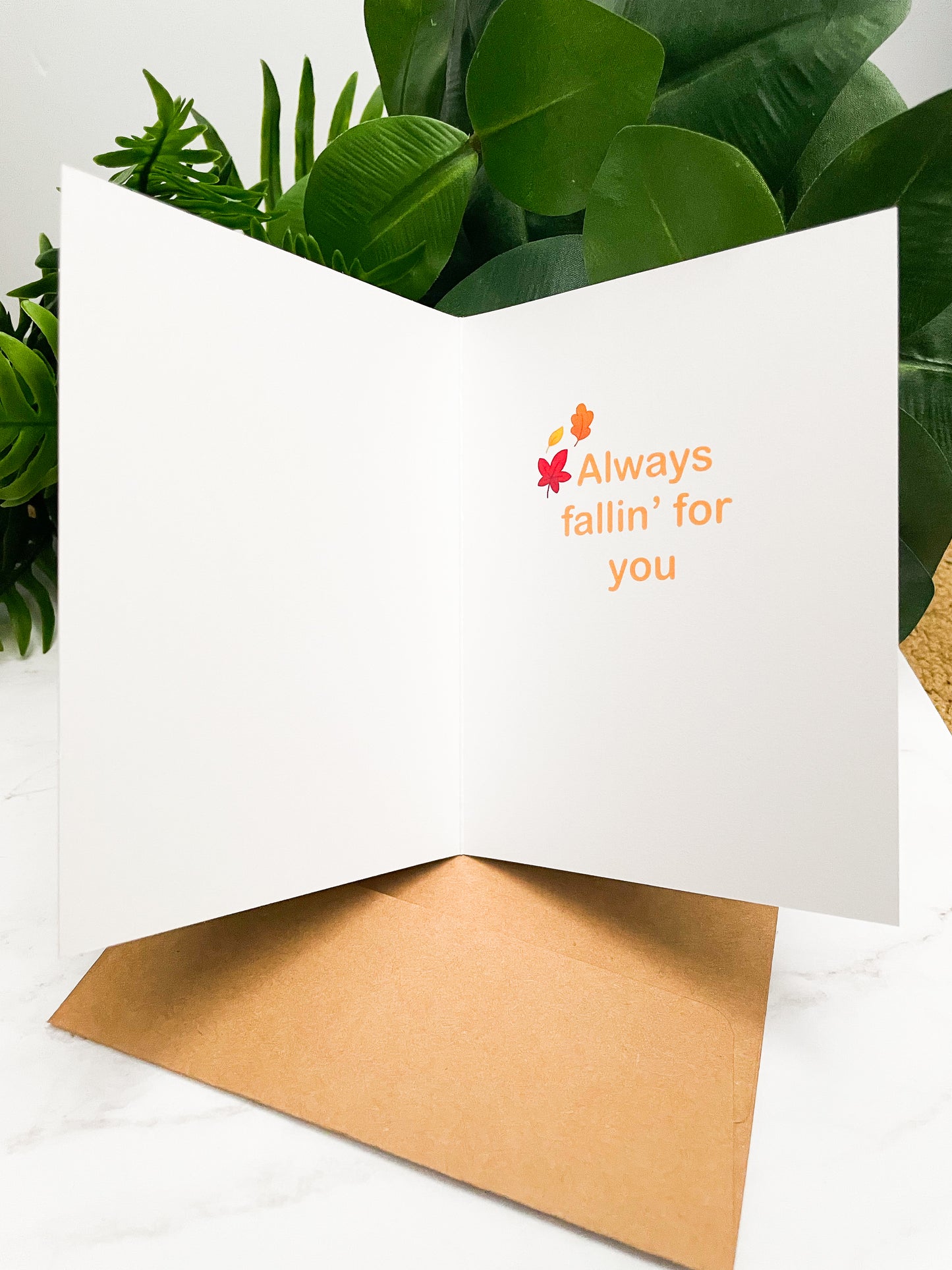 Always Fallin' For You - Cute Fall Fox Greeting Card