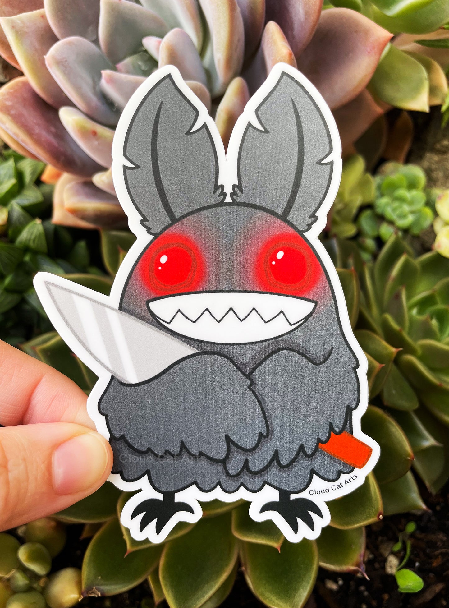 Mothman - Cute Cryptid - Vinyl Sticker