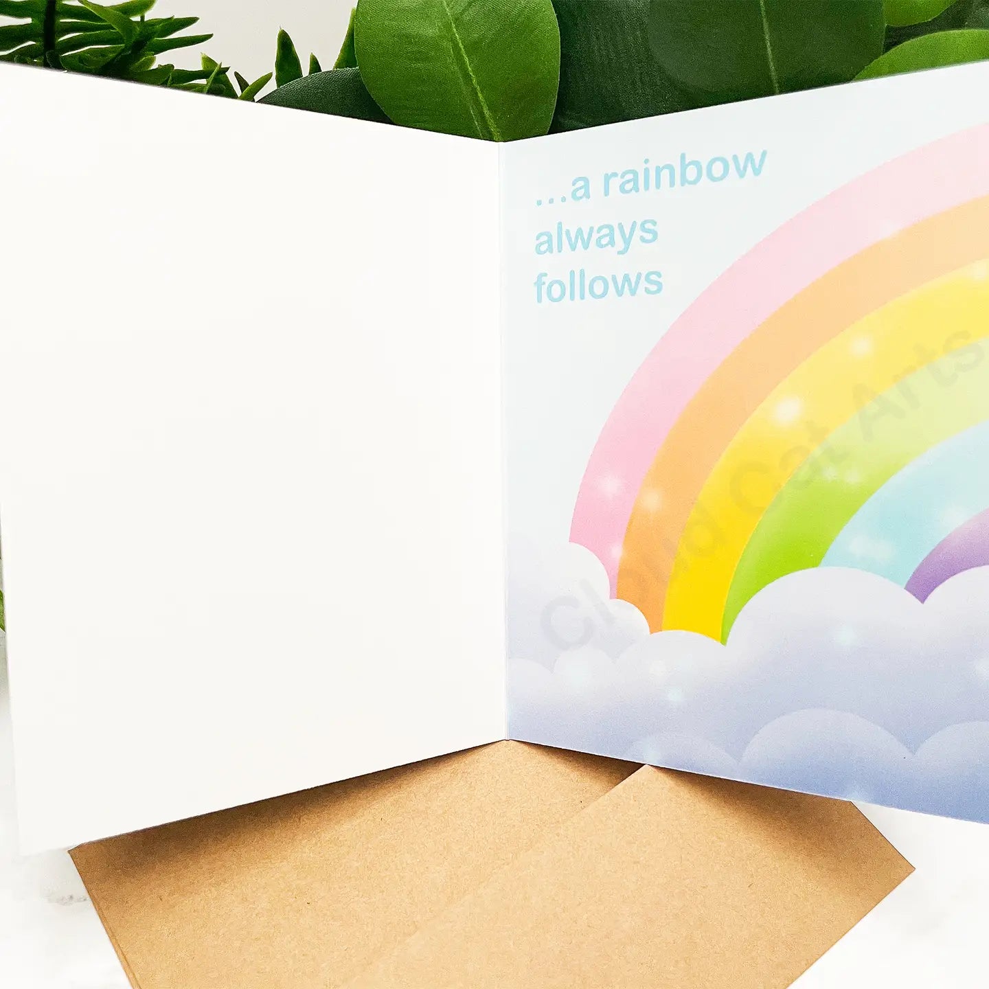 When It Rains  - Encouragement Greeting Card