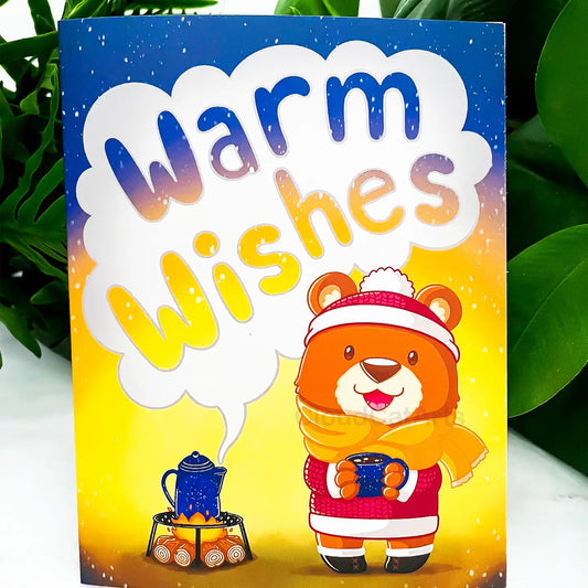 Warm Wishes - Winter Christmas Greeting Card