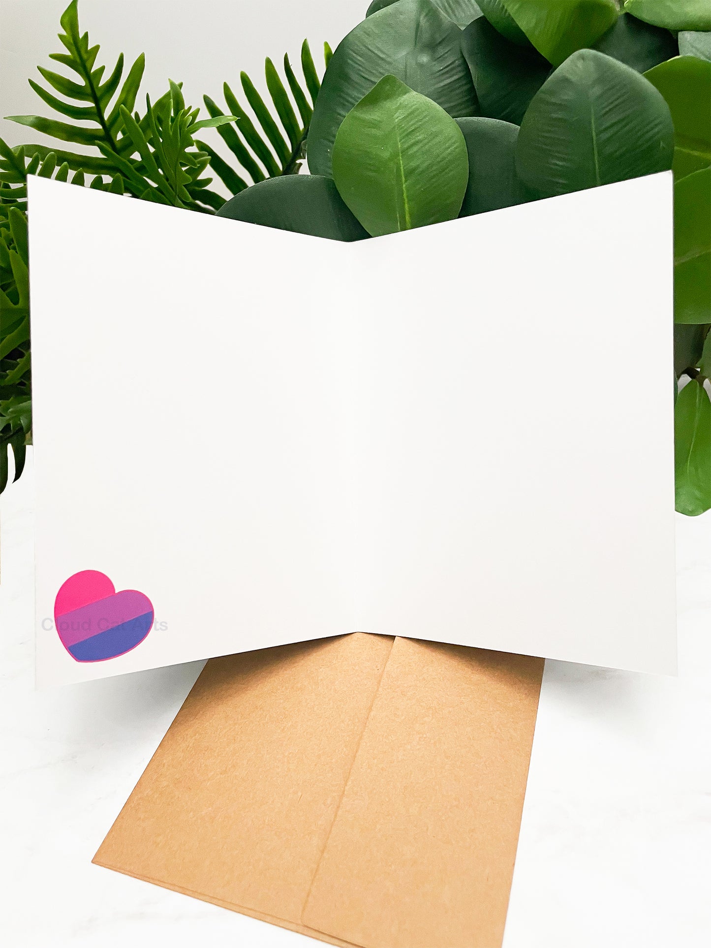 LGBT Pride (Bi) - Be Brave - Encouragement Greeting Card