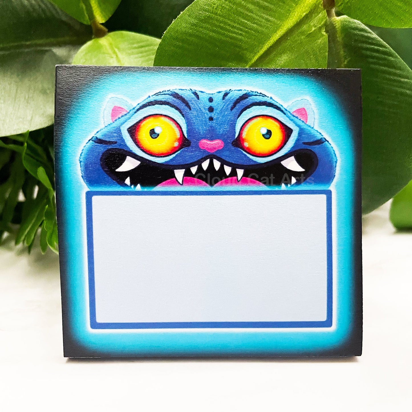 Derpy Tiger - KPop Blue Cat - Sticky Notepad