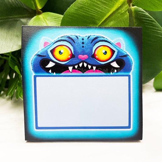 Derpy Tiger - KPop Blue Cat - Sticky Notepad