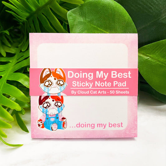 Doing My Best - Funny Office Humor - Sticky notepad