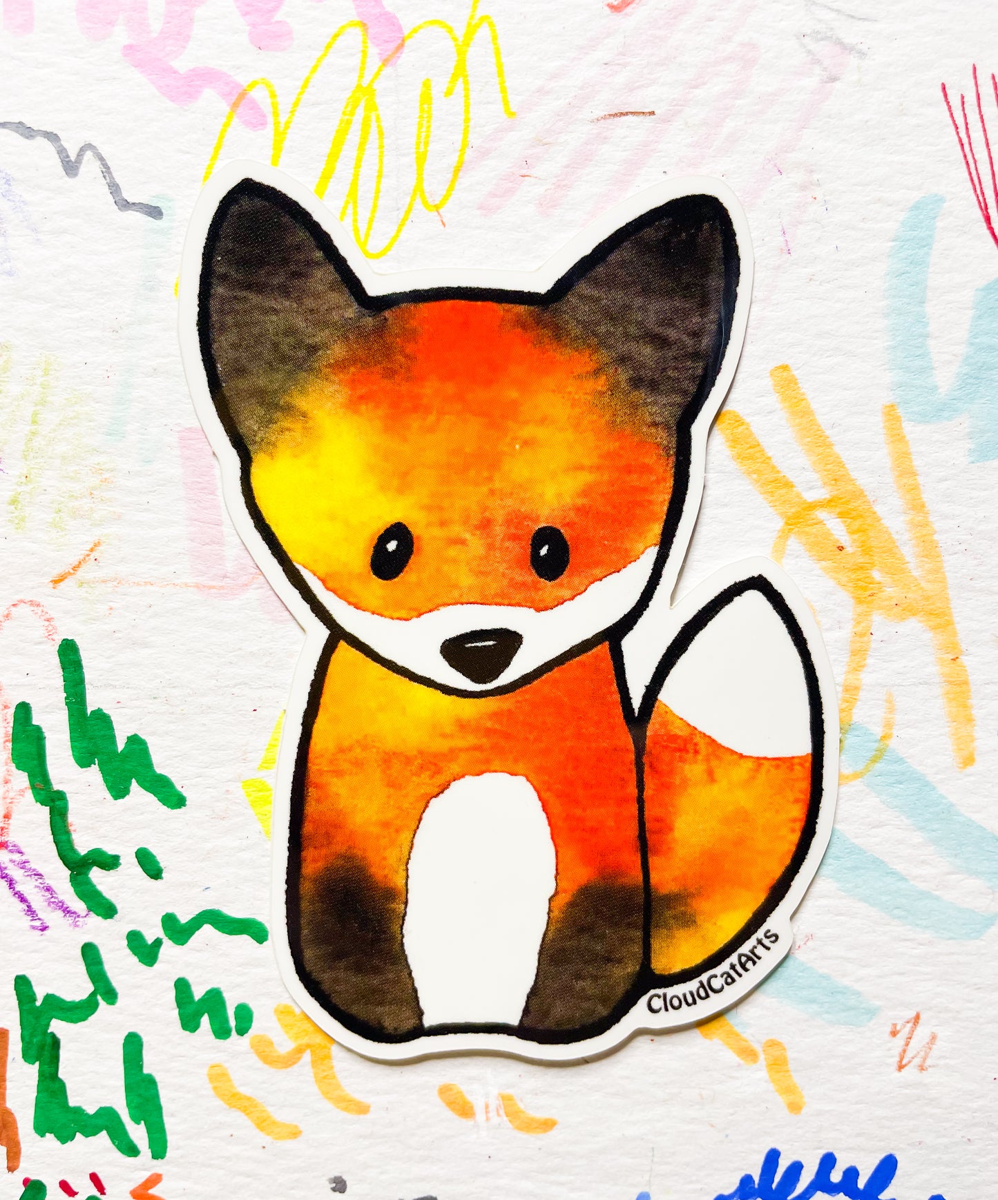 Lil' Fox - Cute Fall Animal - Vinyl Sticker