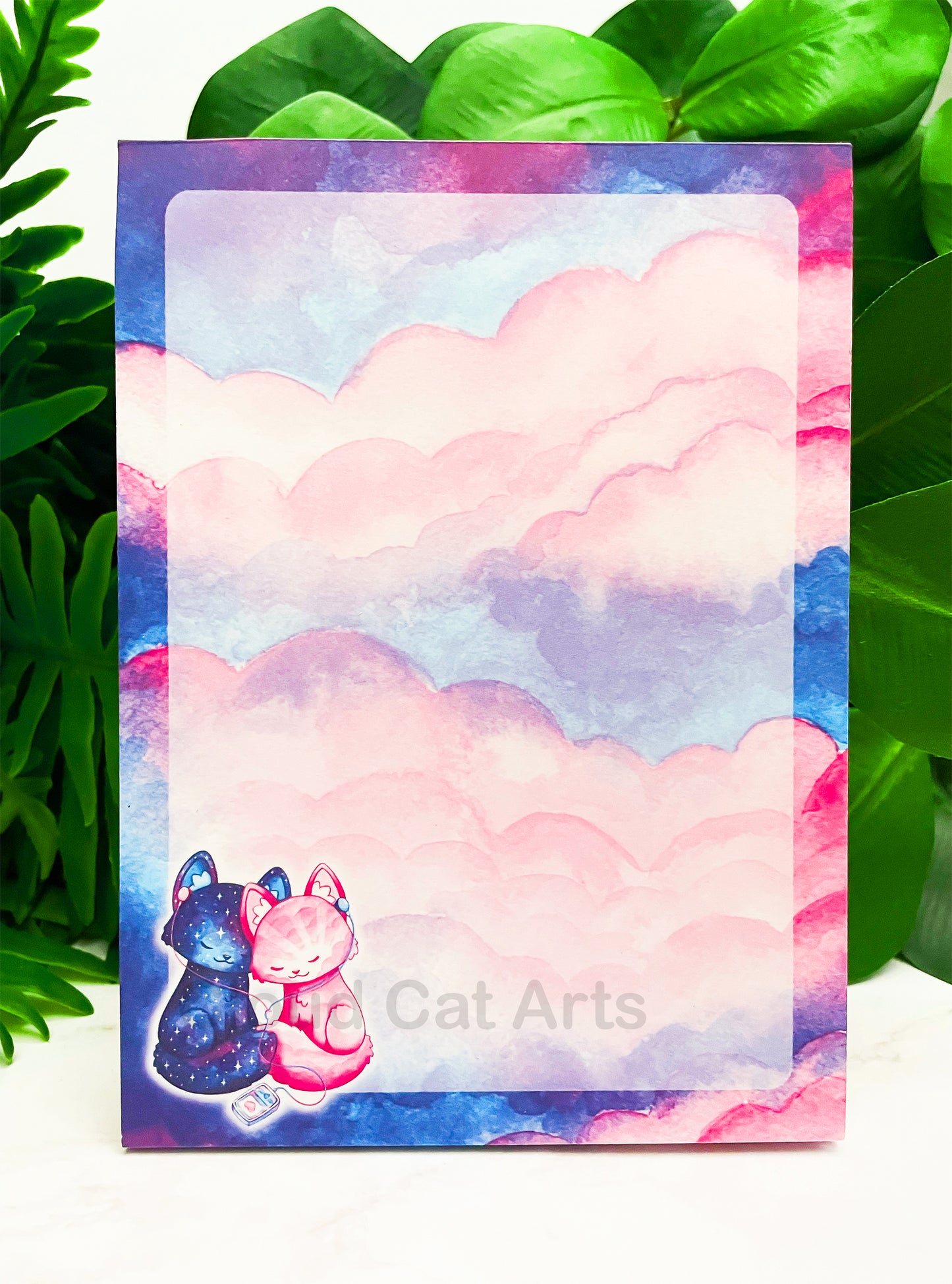 Kitty Tunes - Music Cat Couple - Notepad