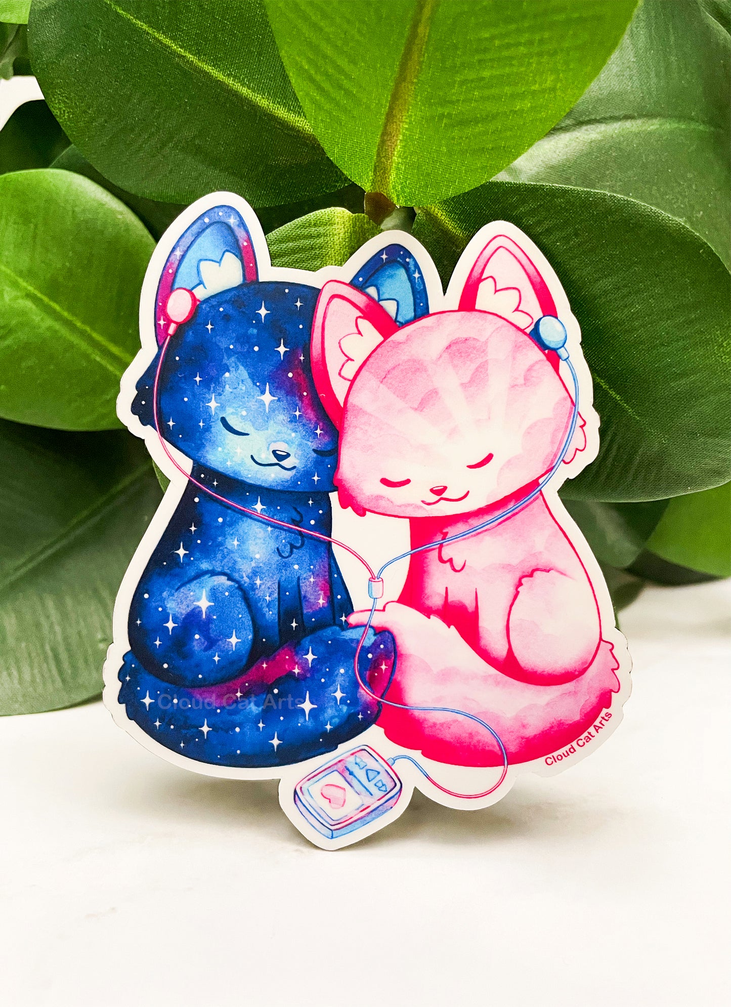 Kitty Tunes - Couple Music Cats Magnet