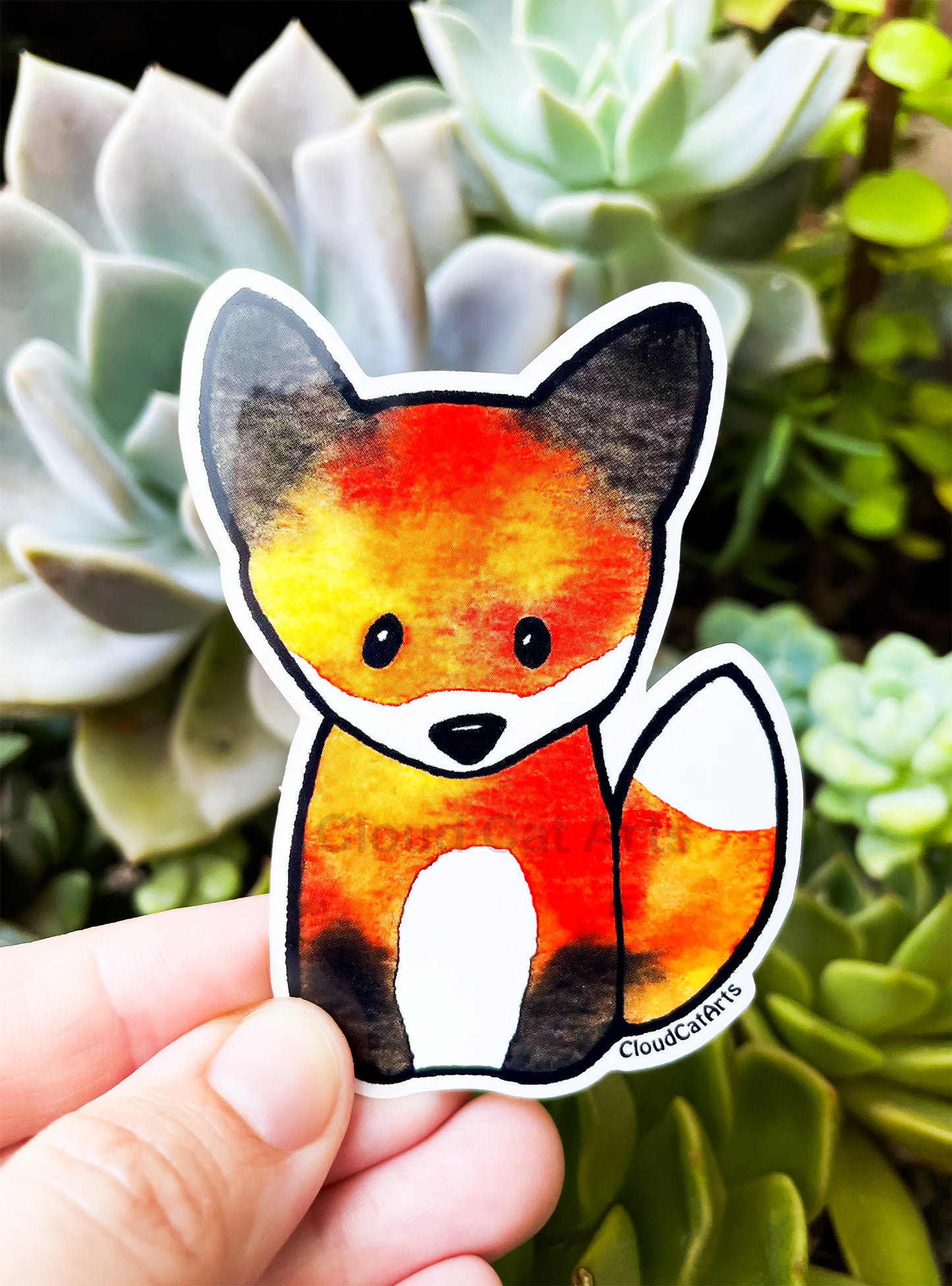 Lil' Fox - Cute Fall Animal - Vinyl Sticker