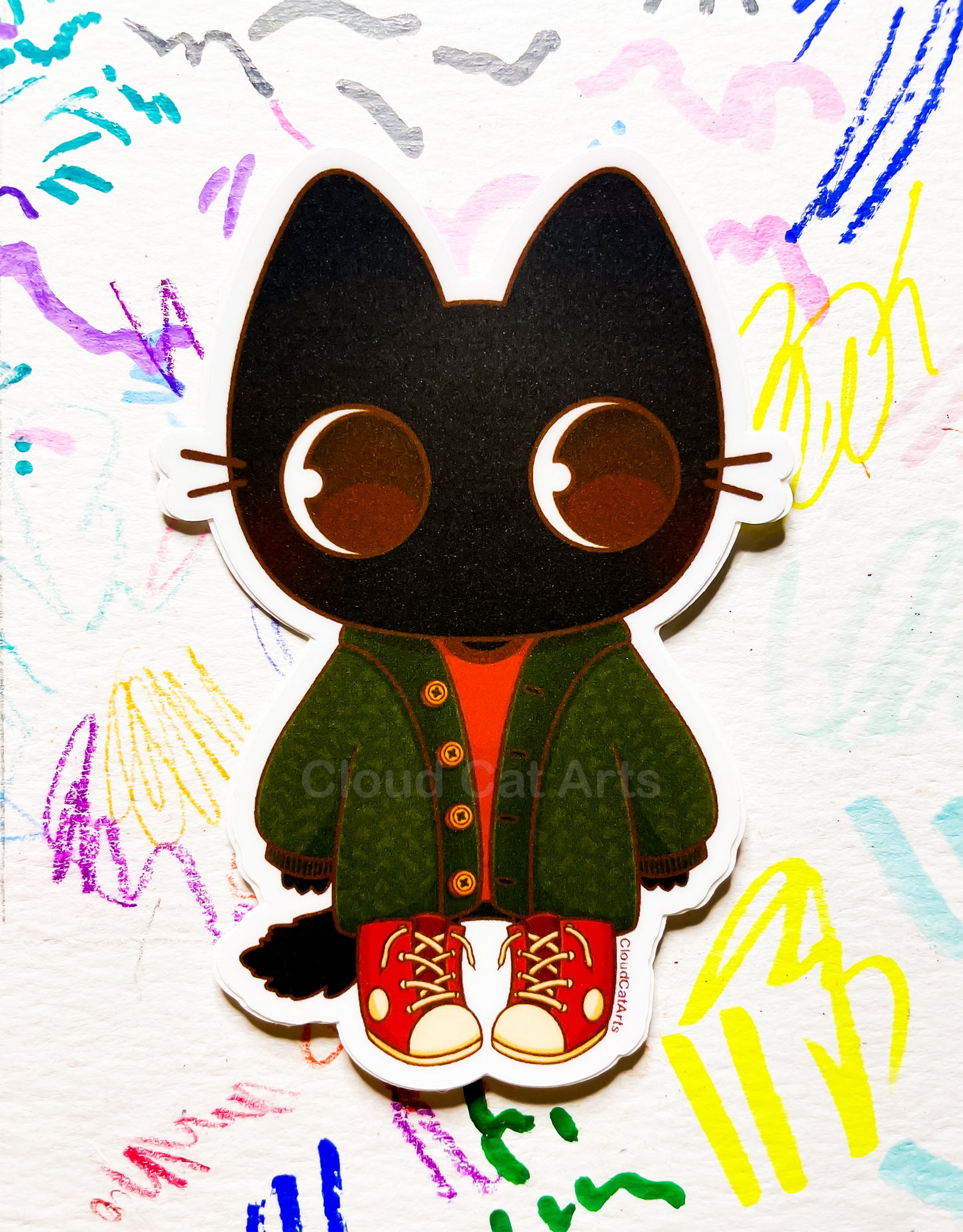 Milo - Black Cat - Vinyl Sticker