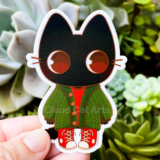 Milo - Black Cat - Vinyl Sticker