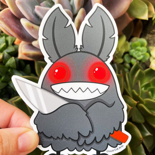 Mothman - Cute Cryptid - Vinyl Sticker