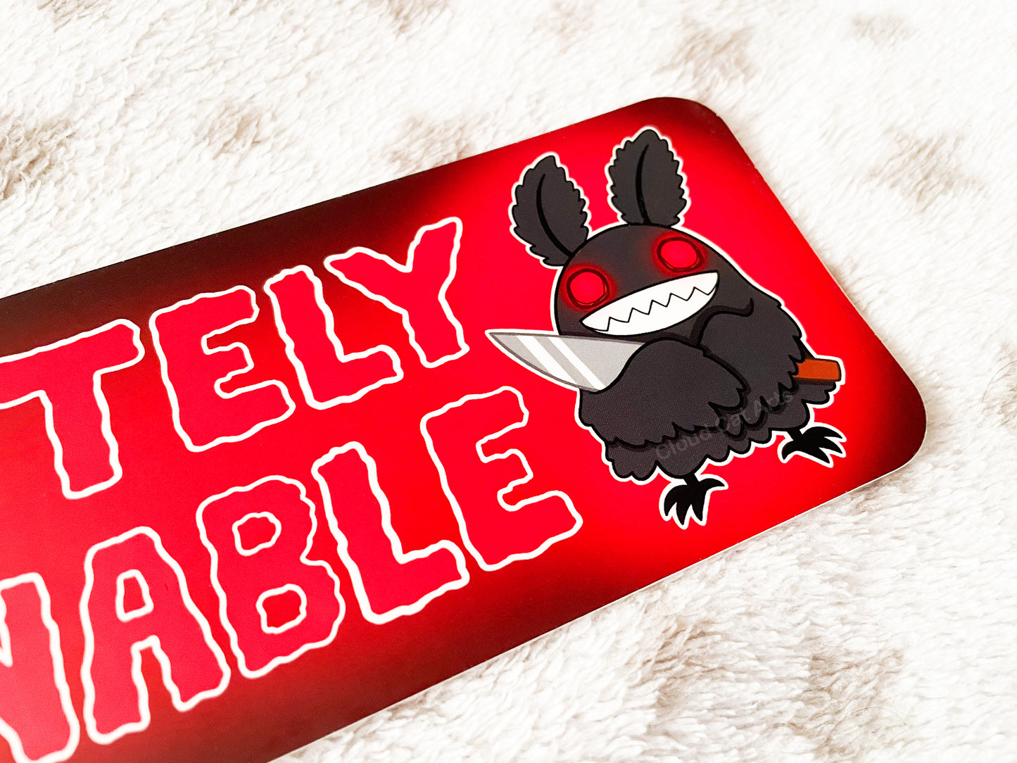 Be Completely Ungovernable - Mothman Cryptid - Vinyl Bumper Sticker