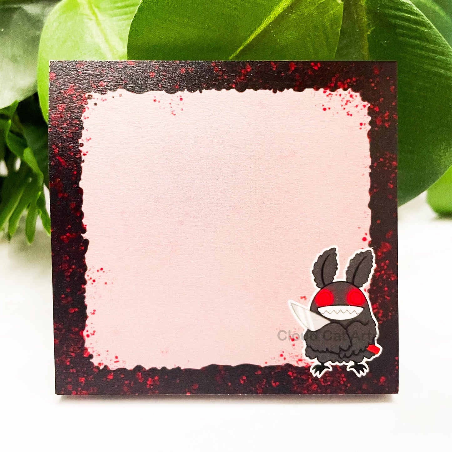 Mothman - Cute Cryptid - Sticky Notepad