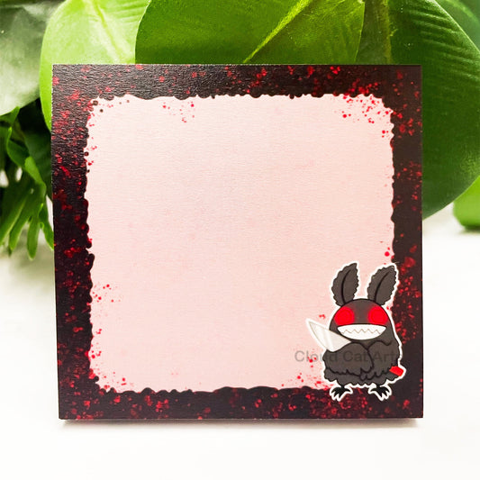 Mothman - Cute Cryptid - Sticky Notepad