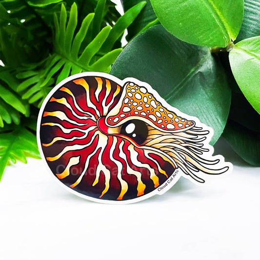 Nautilus - Marine Life - Vinyl Sticker