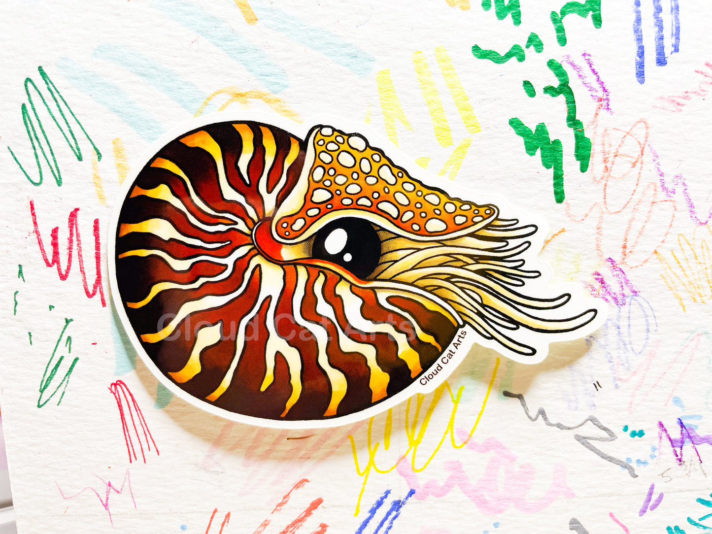 Nautilus - Marine Life - Vinyl Sticker