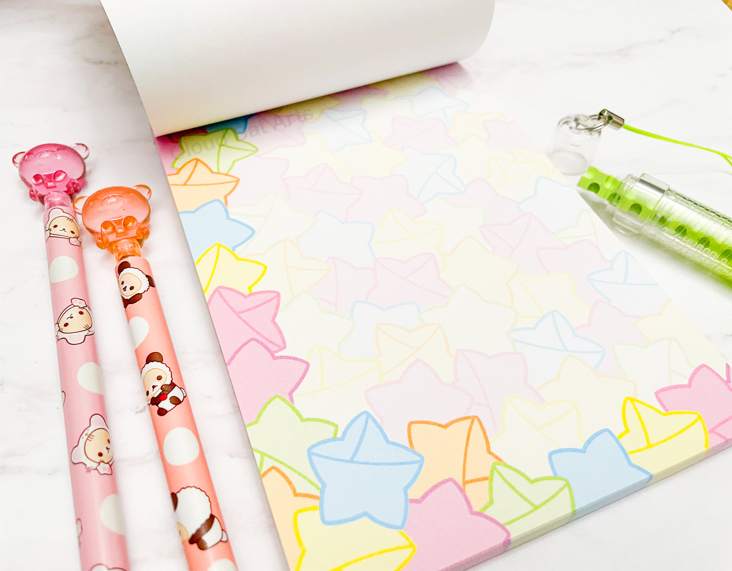 Paper Stars - Rainbow Nostalgia - Notepad
