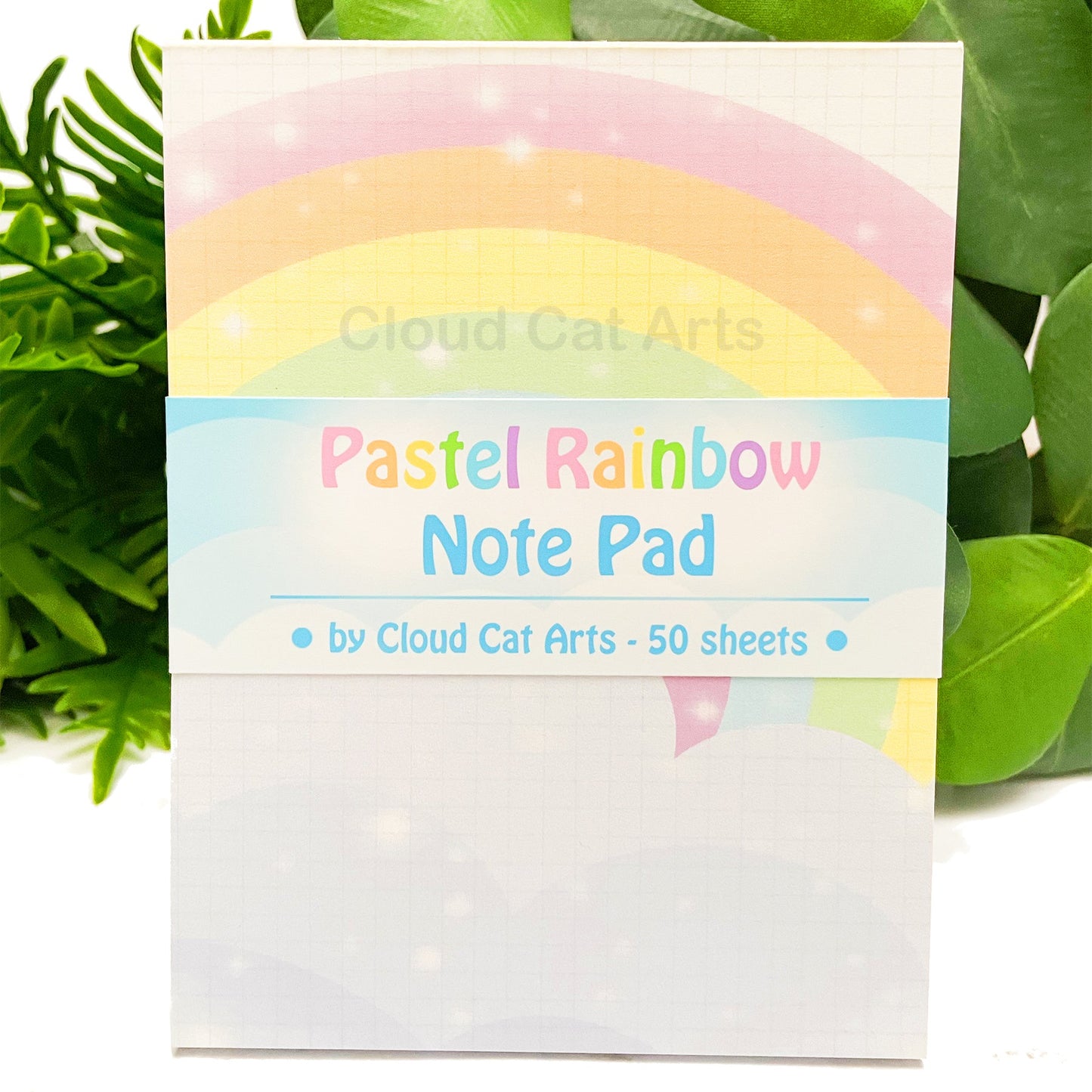 Pastel Rainbow - Grid Notepad