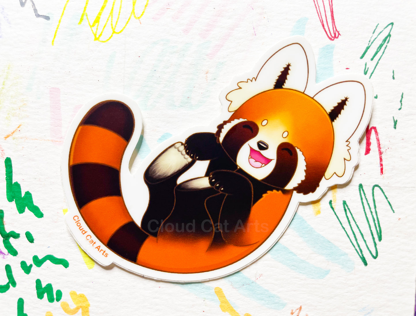 Red Panda Peets - Cute Animal - Vinyl Sticker