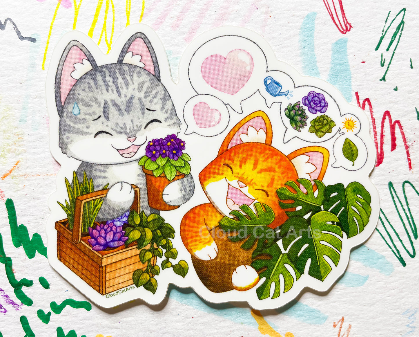 Special Interest - Plant Cats - ASD - Vinyl Sticker