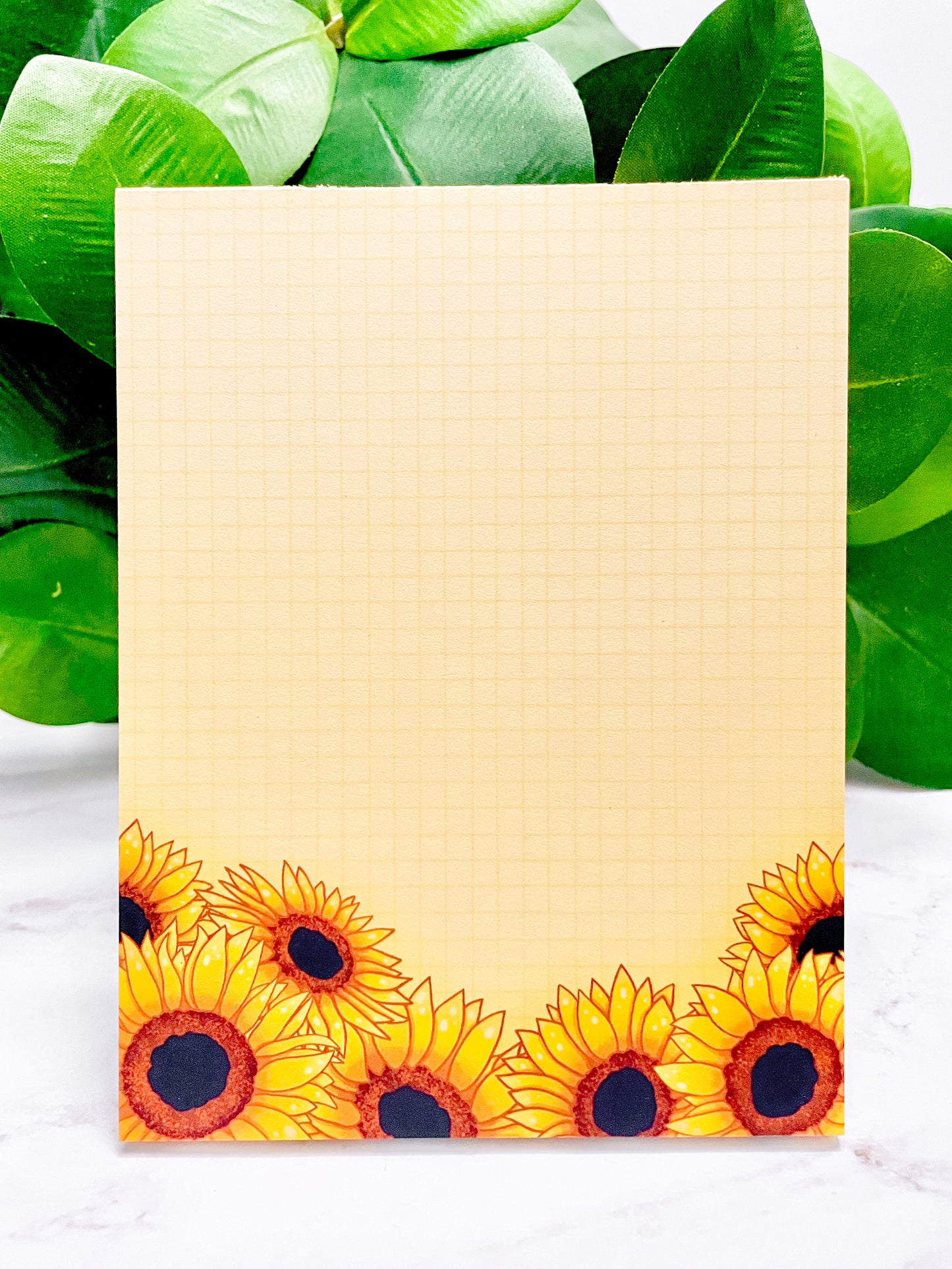 Sunflower Sunshine - Garden Plant - Grid Notepad