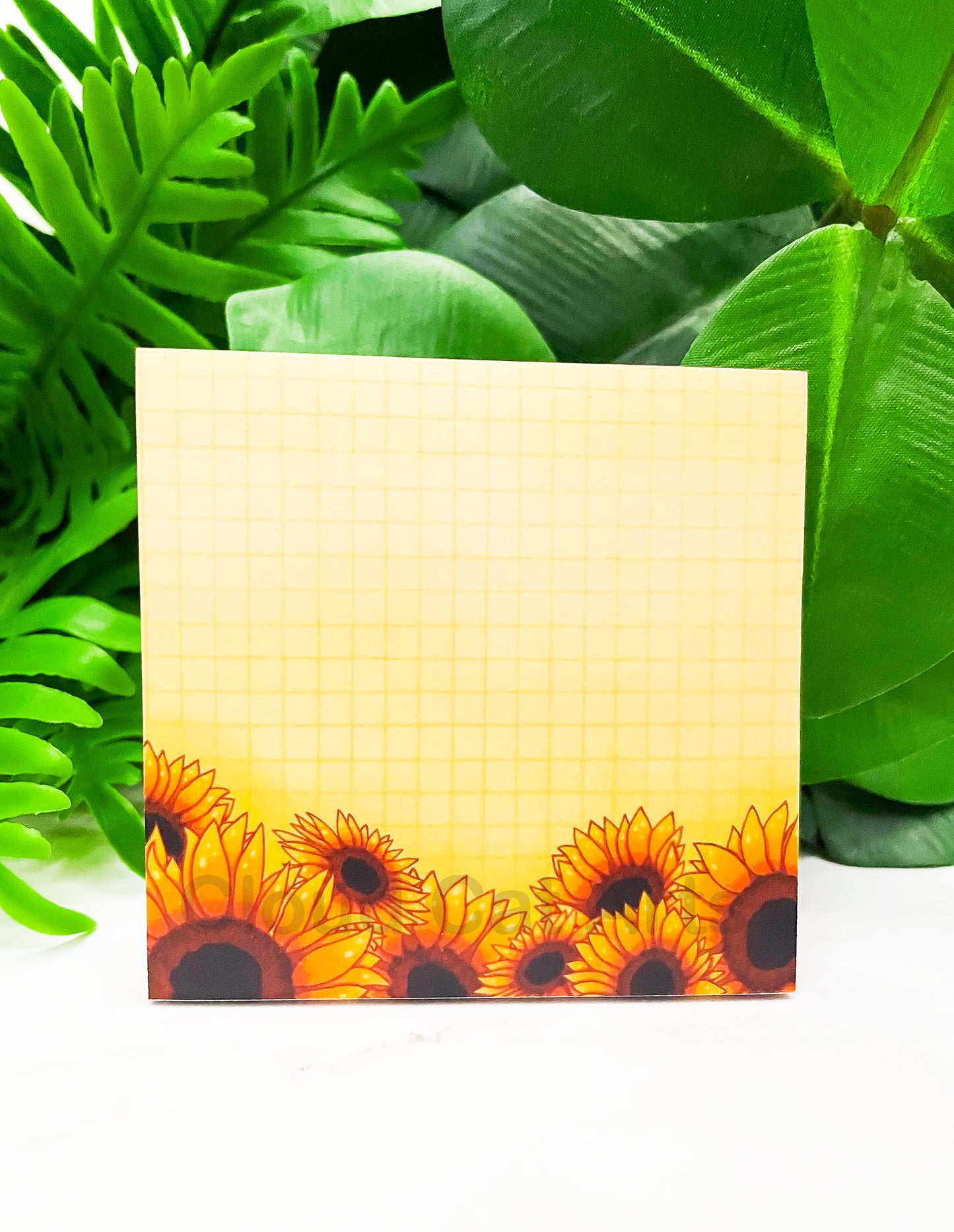 Sunflower Sunshine - Garden Plant - Sticky Notepad
