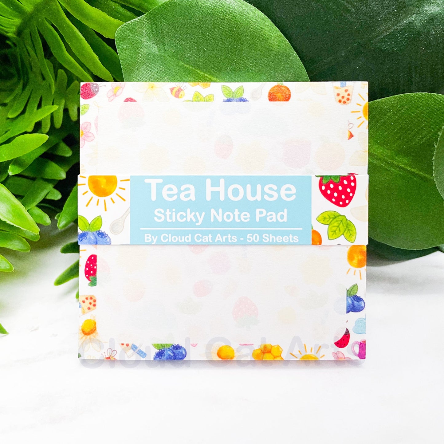 Tea House - Fruit Boba - Sticky Notepad