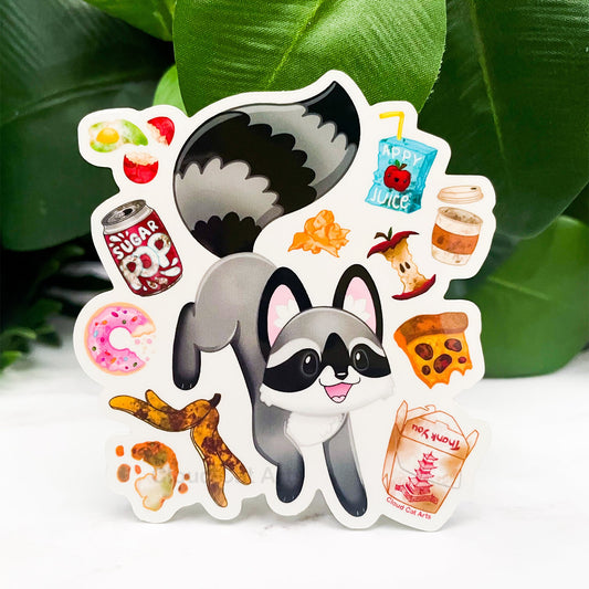 Trash Panda - Garbage Raccoon - Vinyl Sticker