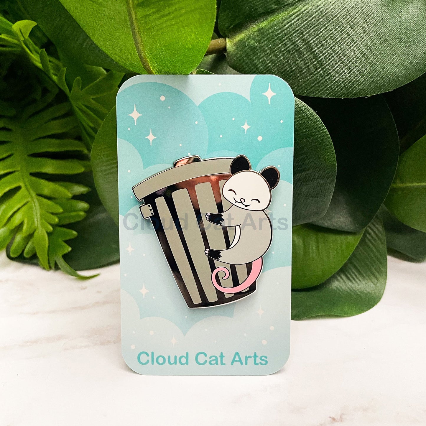 Trash Opossum - Garbage Critter - Hard Enamel Pin