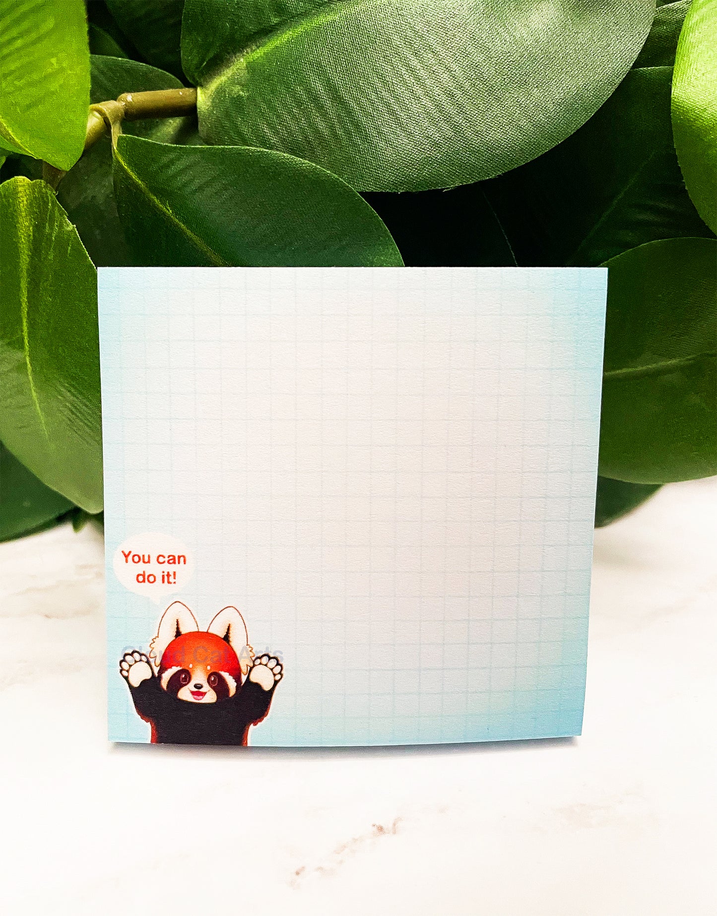 You Can Do It! - Red Panda Motivation - Sticky Notepad