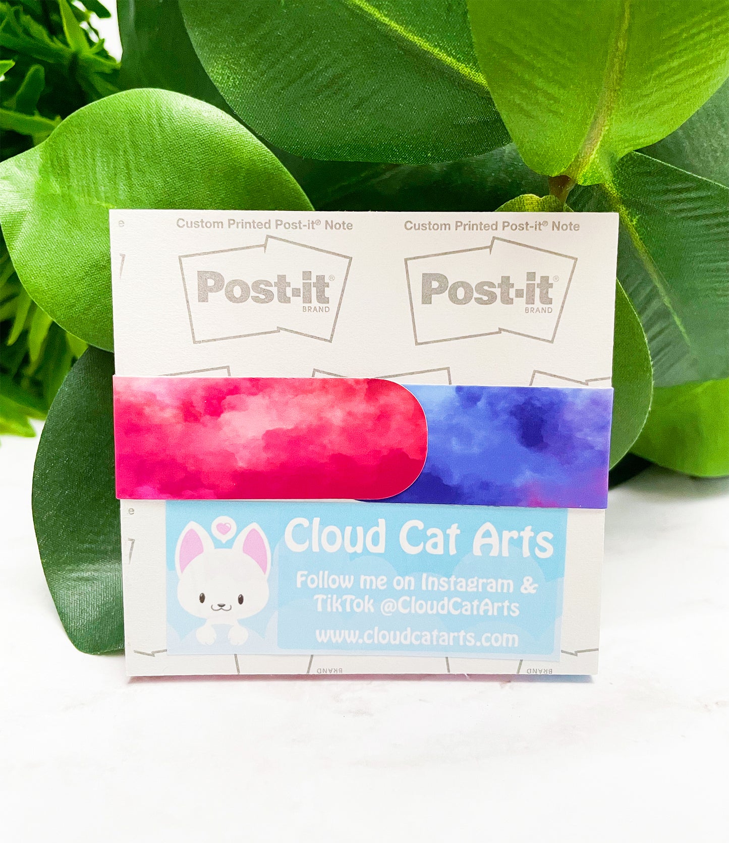 Kitty Tunes - Music Cat Couple - Sticky Notepad