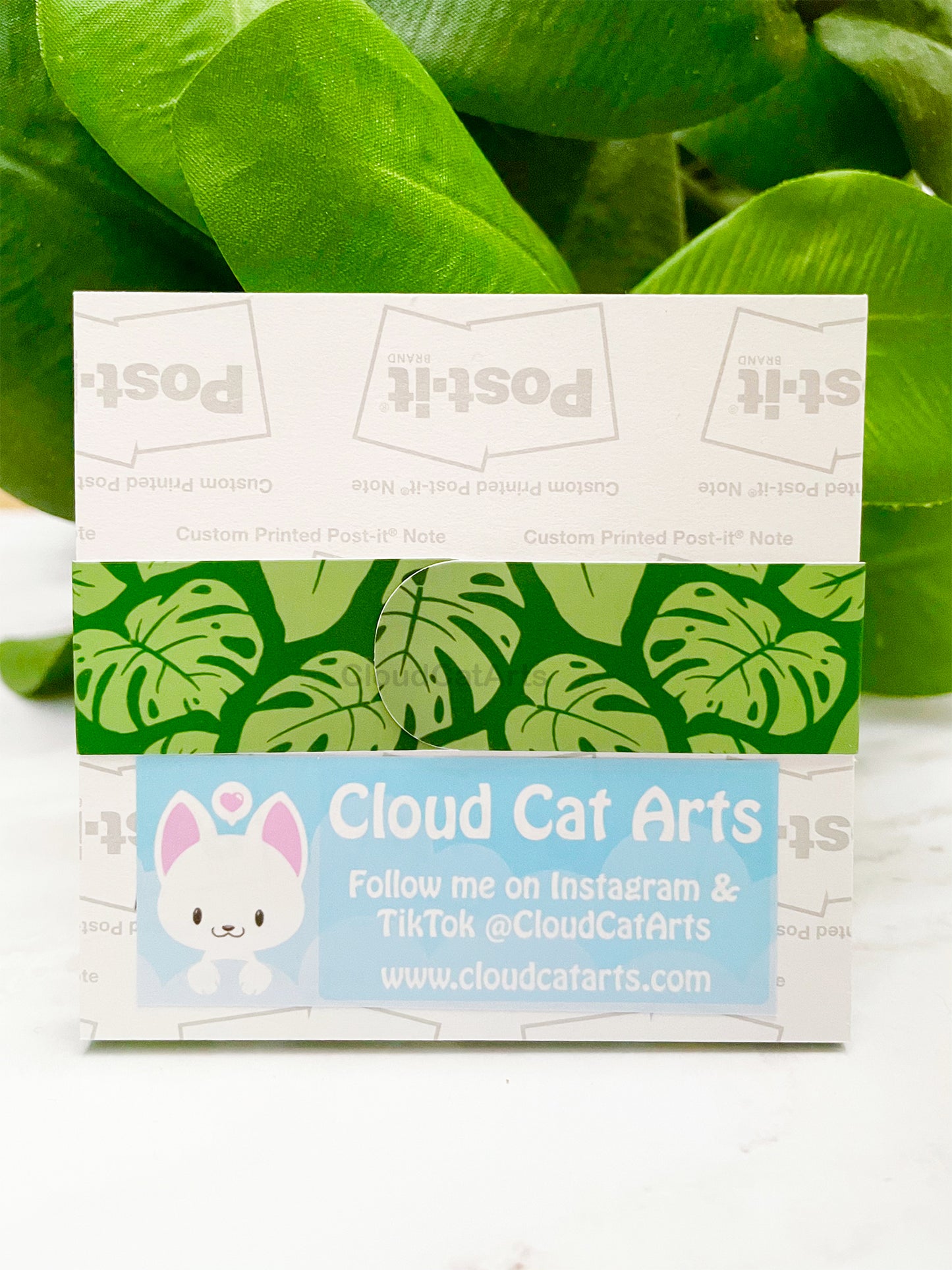 Monstera Leaf - Garden Plant - Sticky Notepad