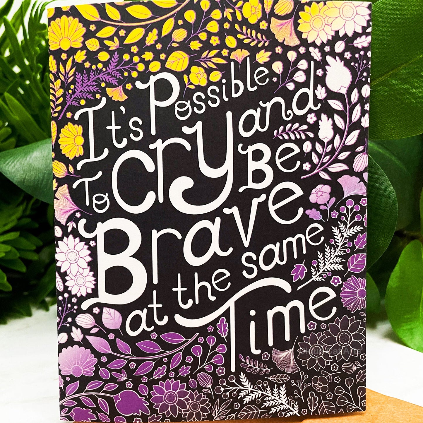 LGBT Pride (NonBinary) - Be Brave - Encouragement Greeting Card