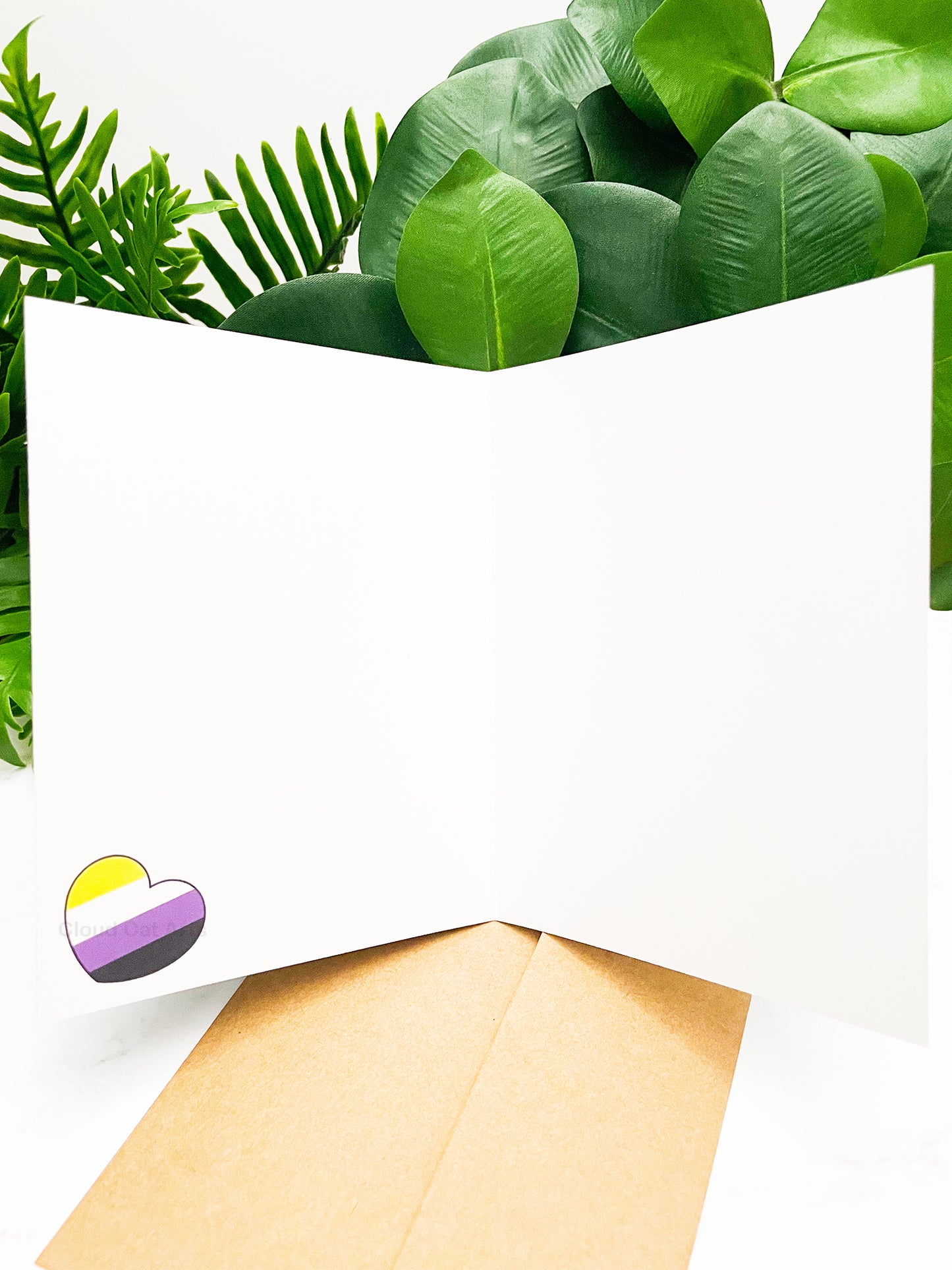 LGBT Pride (NonBinary) - Be Brave - Encouragement Greeting Card