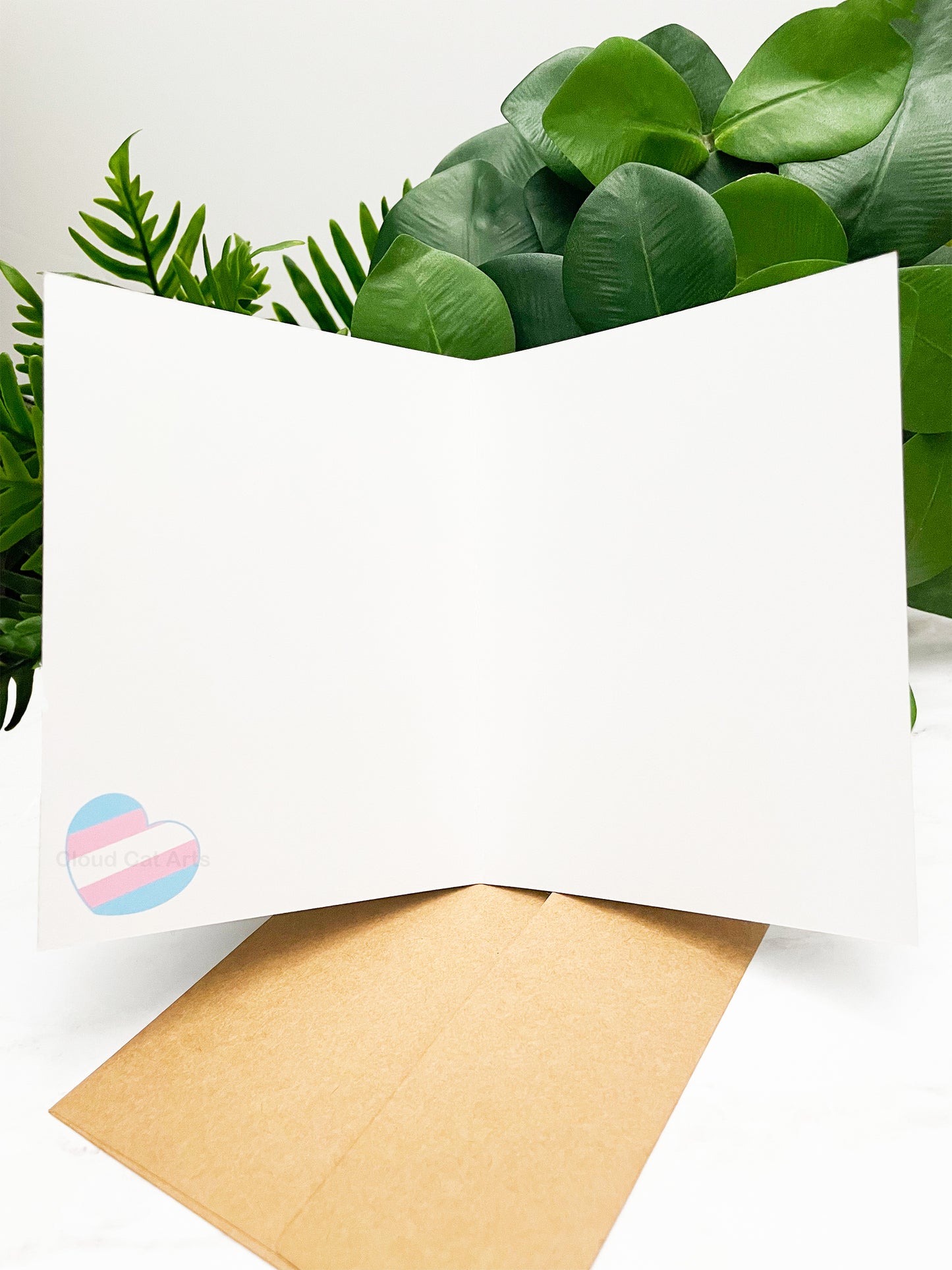 LGBT Pride (Trans) - Be Brave - Encouragement Greeting Card